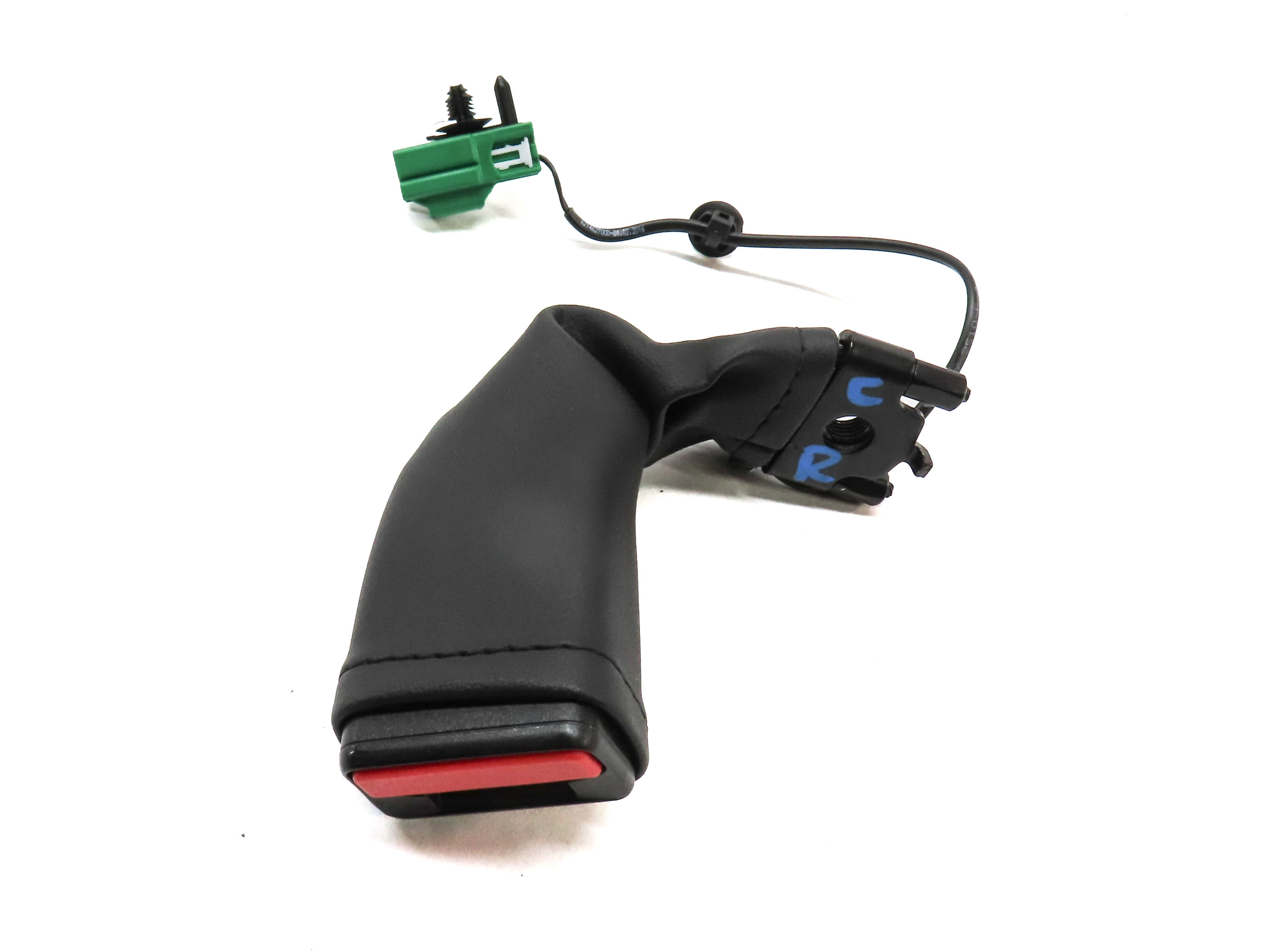 2016 LAND RANGE ROVER (L405) REAR CENTER SEAT SEATBELT BUCKLE RECEIVER (BLACK) — exact item pictured